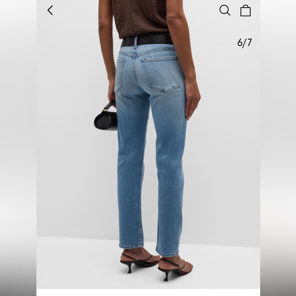MOTHER LIL’ THE TOMCAT SKIMP JEANS ALL OVER THE MAP SIZE 26 - Picture 5 of 16